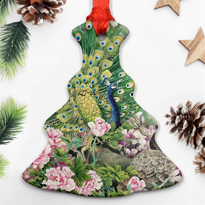 Peafowl Peacock Feather Beautiful Christmas Tree Ornament (Two Sides)