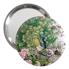 Peafowl Peacock Feather Beautiful 3  Handbag Mirrors by Sudhe