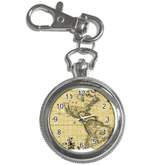 Map Vintage Old Ancient Antique Key Chain Watches by Sudhe