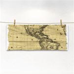 Map Vintage Old Ancient Antique Hand Towel Front