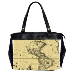 Map Vintage Old Ancient Antique Oversize Office Handbag (2 Sides) by Sudhe