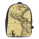 Map Vintage Old Ancient Antique School Bag (XL) Front