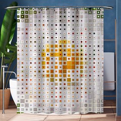 Abstract Art Art Artificial Flowers Shower Curtain 60  X 72  (medium) 