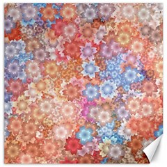 Art Beautiful Flowers Flames Generative Art Canvas 12  X 12  by Wegoenart