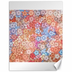 Art Beautiful Flowers Flames Generative Art Canvas 18  X 24  by Wegoenart