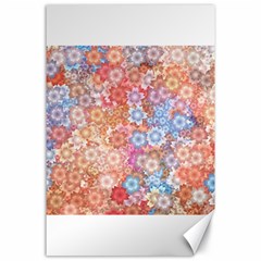 Art Beautiful Flowers Flames Generative Art Canvas 24  X 36  by Wegoenart