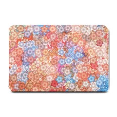 Art Beautiful Flowers Flames Generative Art Small Doormat  by Wegoenart