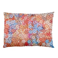 Art Beautiful Flowers Flames Generative Art Pillow Case by Wegoenart