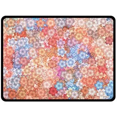 Art Beautiful Flowers Flames Generative Art Fleece Blanket (large)  by Wegoenart