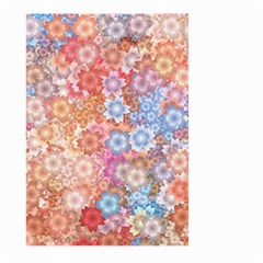 Art Beautiful Flowers Flames Generative Art Large Garden Flag (two Sides) by Wegoenart