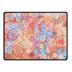 Art Beautiful Flowers Flames Generative Art Double Sided Fleece Blanket (small)  by Wegoenart