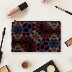 Abstract Animated Ornament Background Fractal Art Cosmetic Bag (medium) by Wegoenart