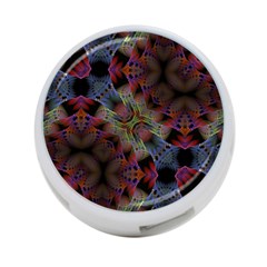 Abstract Animated Ornament Background Fractal Art 4-port Usb Hub (two Sides) by Wegoenart