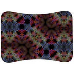 Abstract Animated Ornament Background Fractal Art Velour Seat Head Rest Cushion by Wegoenart