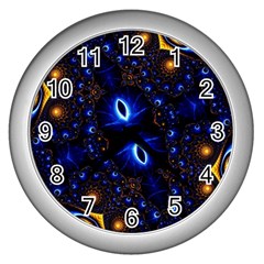 Fun Photo Amazing Art Kaleidoscope Mosaic Wall Clock (silver) by Wegoenart