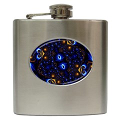 Fun Photo Amazing Art Kaleidoscope Mosaic Hip Flask (6 Oz) by Wegoenart