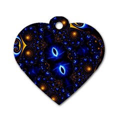 Fun Photo Amazing Art Kaleidoscope Mosaic Dog Tag Heart (one Side) by Wegoenart