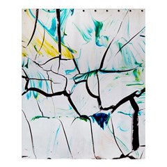 White And Multicolored Illustration Shower Curtain 60  X 72  (medium)  by Wegoenart