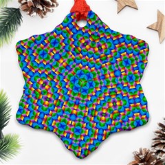 Abstract Background Futuristic Handcraft Ornament (snowflake)