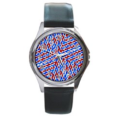 Art Unique Design Kaleidoscope Round Metal Watch by Wegoenart