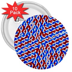 Art Unique Design Kaleidoscope 3  Buttons (10 pack) 