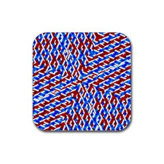 Art Unique Design Kaleidoscope Rubber Coaster (Square) 