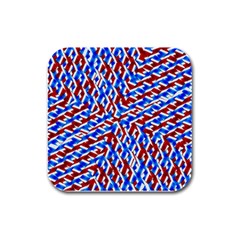 Art Unique Design Kaleidoscope Rubber Square Coaster (4 pack) 