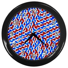 Art Unique Design Kaleidoscope Wall Clock (black) by Wegoenart