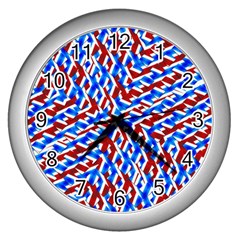 Art Unique Design Kaleidoscope Wall Clock (Silver)