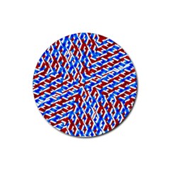 Art Unique Design Kaleidoscope Rubber Round Coaster (4 pack) 