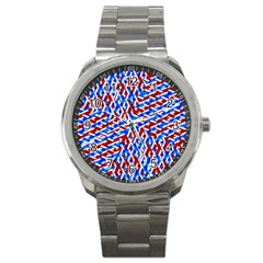 Art Unique Design Kaleidoscope Sport Metal Watch by Wegoenart