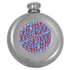 Art Unique Design Kaleidoscope Round Hip Flask (5 Oz) by Wegoenart