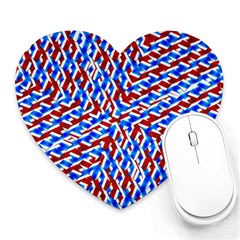 Art Unique Design Kaleidoscope Heart Mousepads