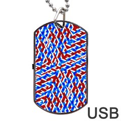 Art Unique Design Kaleidoscope Dog Tag USB Flash (One Side)