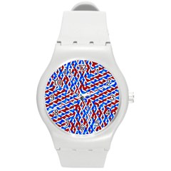 Art Unique Design Kaleidoscope Round Plastic Sport Watch (M)