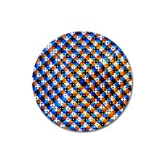 Kaleidoscope Art Unique Design Magnet 3  (round) by Wegoenart