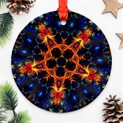 Kaleidoscope Art Unique Design Ornament (round) by Wegoenart