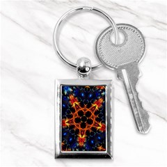 Kaleidoscope Art Unique Design Key Chain (rectangle) by Wegoenart