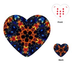 Kaleidoscope Art Unique Design Playing Cards Single Design (heart) by Wegoenart