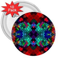 Abstract Art Background Design 3  Buttons (10 Pack)  by Wegoenart