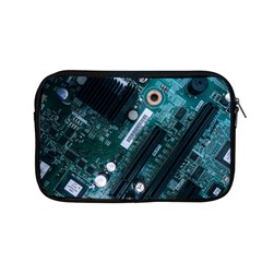 Green And Black Computer Motherboard Apple Macbook Pro 13  Zipper Case by Wegoenart