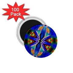 Art Kaleidoscope Meditation Mosaic 1 75  Magnets (100 Pack)  by Wegoenart