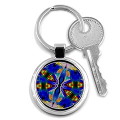 Art Kaleidoscope Meditation Mosaic Key Chain (round) by Wegoenart