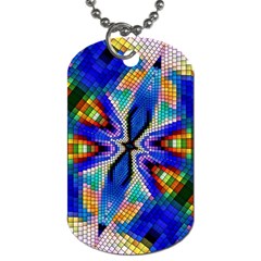 Art Kaleidoscope Meditation Mosaic Dog Tag (two Sides) by Wegoenart