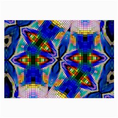 Art Kaleidoscope Meditation Mosaic Large Glasses Cloth (2 Sides) by Wegoenart