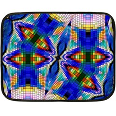 Art Kaleidoscope Meditation Mosaic Fleece Blanket (mini) by Wegoenart