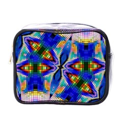 Art Kaleidoscope Meditation Mosaic Mini Toiletries Bag (one Side) by Wegoenart