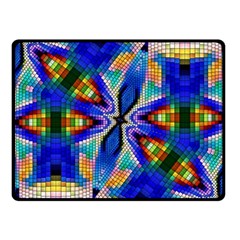 Art Kaleidoscope Meditation Mosaic Fleece Blanket (small) by Wegoenart