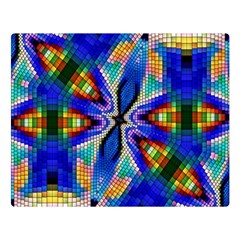 Art Kaleidoscope Meditation Mosaic Double Sided Flano Blanket (large)  by Wegoenart