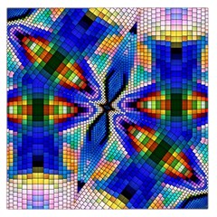 Art Kaleidoscope Meditation Mosaic Large Satin Scarf (square) by Wegoenart